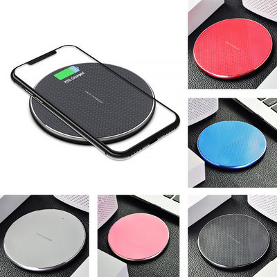 10w Round Metal Grid Wireless Charging Fast Charging