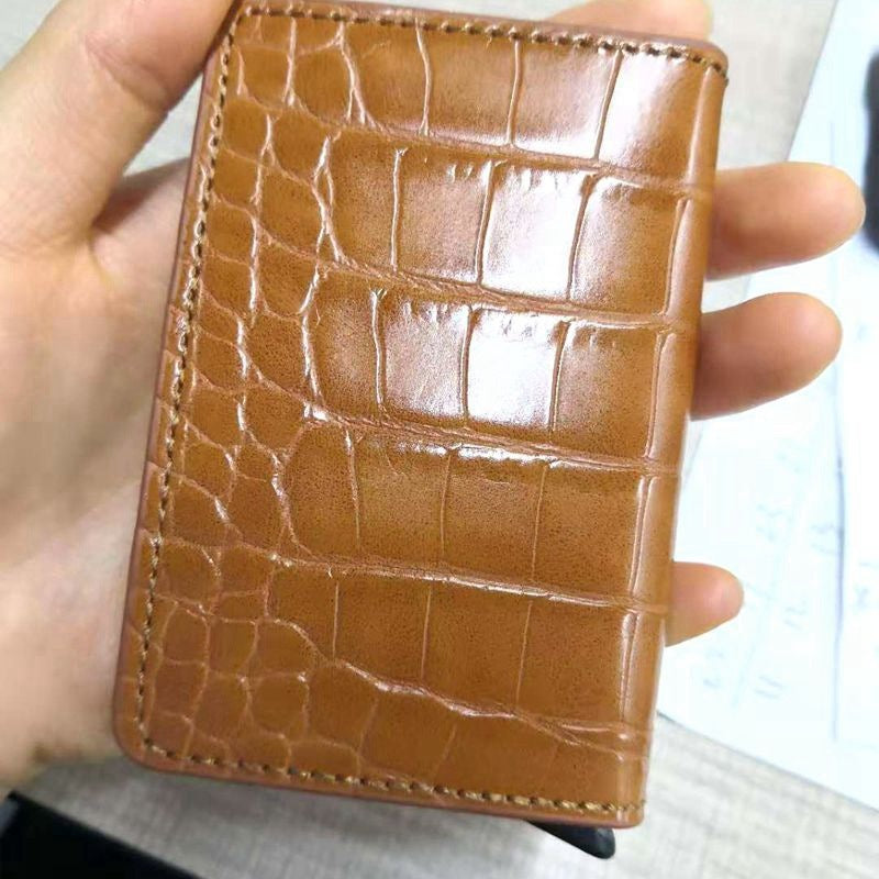 Pattern Wallet Metal Cartridge Automatically Pops Up